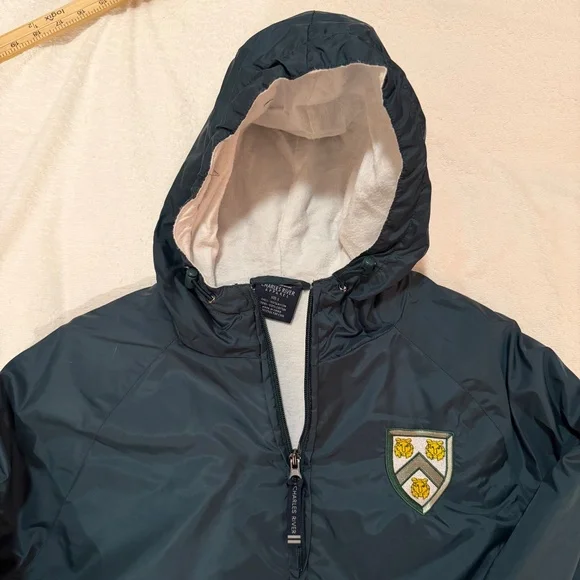 Charles River Princeton University Rockefeller College Crest Jacket Green Sz S - Picture 2 of 7